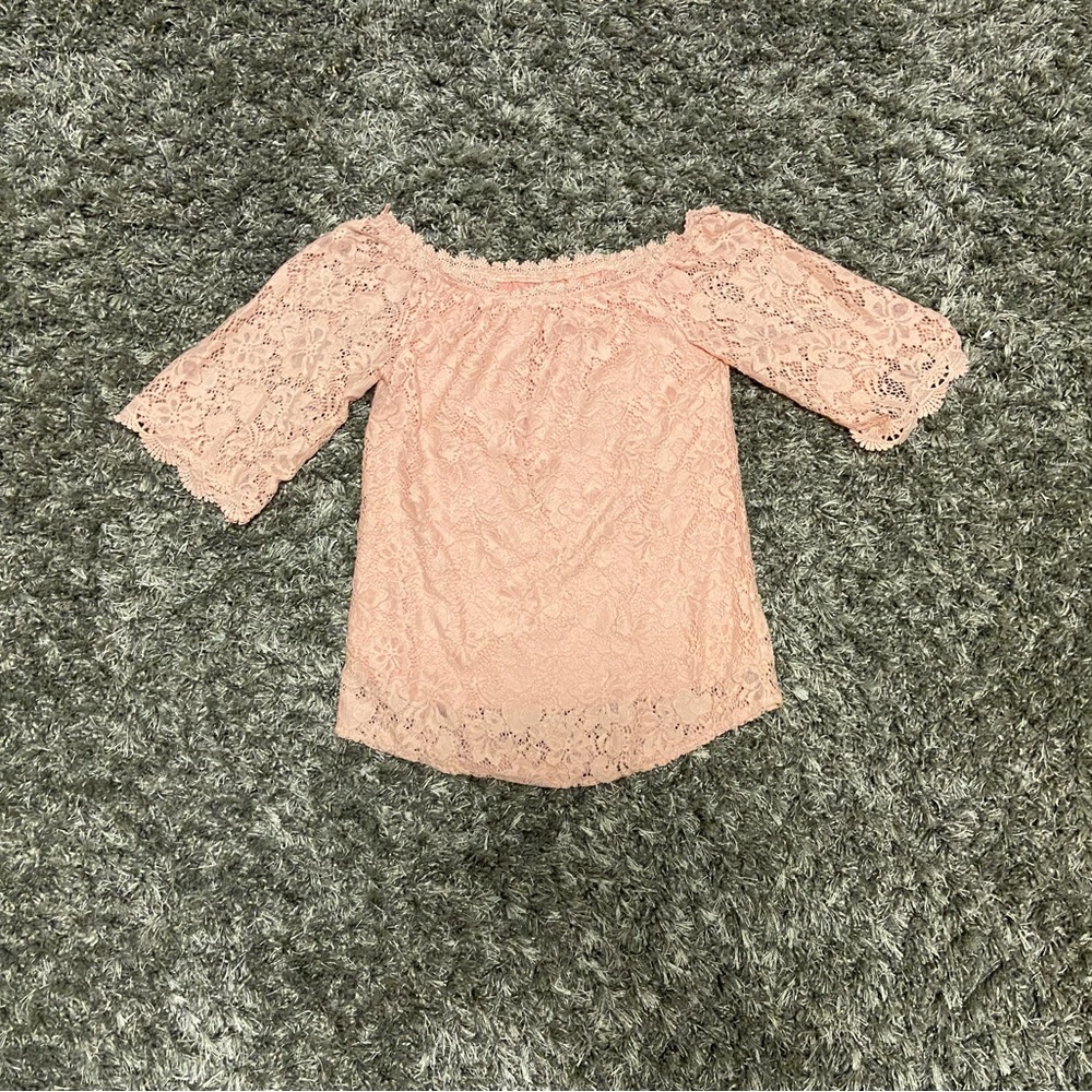 Pink Lace Top